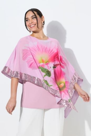 Plus size veliki brojevi Bluza elegantna od šifona 3/4 rukava za punije