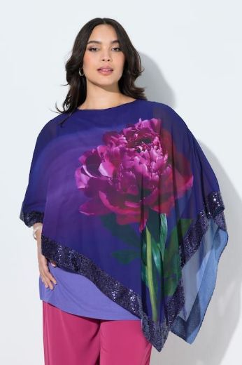 Plus size veliki brojevi Bluza elegantna od šifona 3/4 rukava za punije
