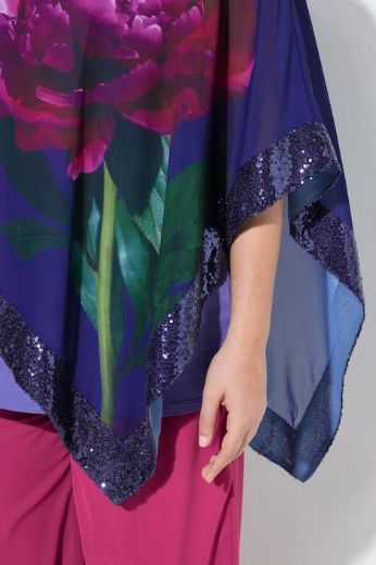 Plus size veliki brojevi Bluza elegantna od šifona 3/4 rukava za punije
