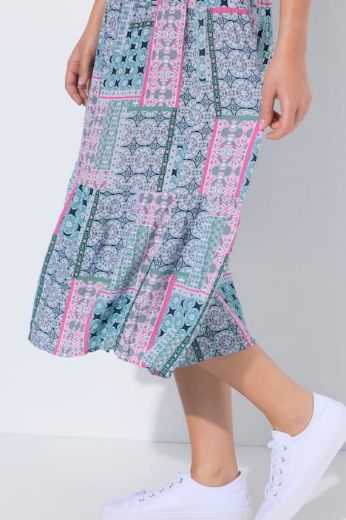 Plus size veliki brojevi Suknja midi A kroja za punije