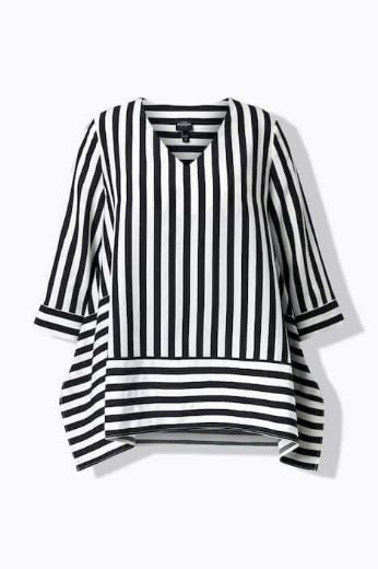 Plus size veliki brojevi Bluza 3/4 rukava V izrez za punije