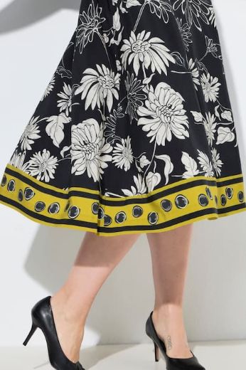 Plus size veliki brojevi Suknja midi cvjetnog uzorka za punije
