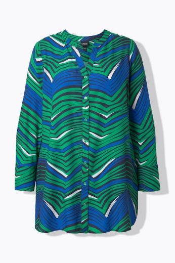 Plus size veliki brojevi Bluza dugih rukava produženog kroja za punije