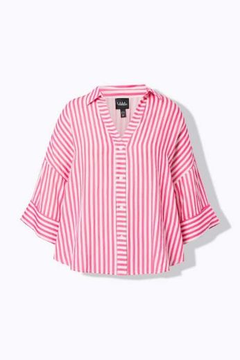 Plus size veliki brojevi Bluza 3/4 rukava šireg kroja za punije