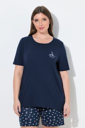 Plus size veliki brojevi Pidžama gornji dio kratkih rukava za punije