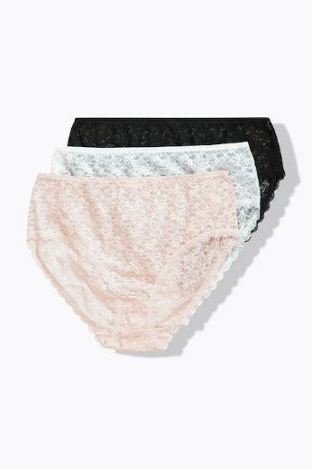 Plus size veliki brojevi Gaćice midi 3 komada za punije