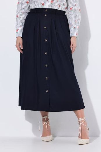 Plus size veliki brojevi Suknja maxi na kopčanje za punije