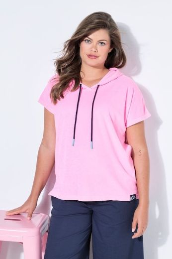 Plus size veliki brojevi Majica kratkih rukava s kapuljačom za punije