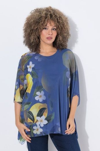 Plus size veliki brojevi Bluza kratkih rukava šireg kroja za punije