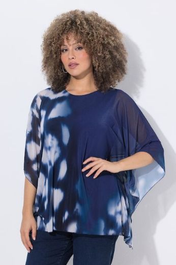 Plus size veliki brojevi Bluza kratkih rukava šireg kroja za punije