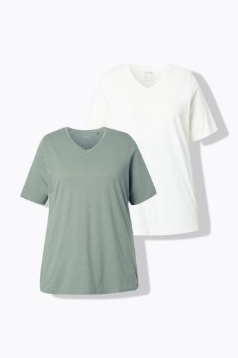 Plus size veliki brojevi Majica 2 komada kratkih rukava za punije