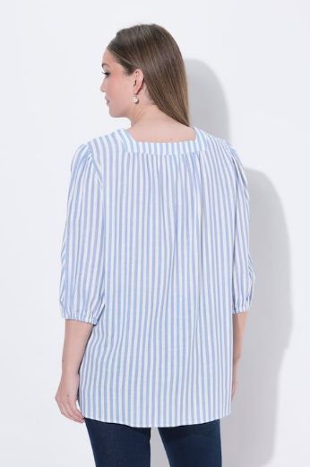 Plus size veliki brojevi Bluza 3/4 rukava lanena za punije