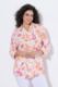 Veliki brojevi Bluza rukavi 3/4 lanena moda za punije