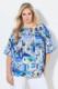 Veliki brojevi Bluza 3/4 rukava šireg kroja santorini moda za punije