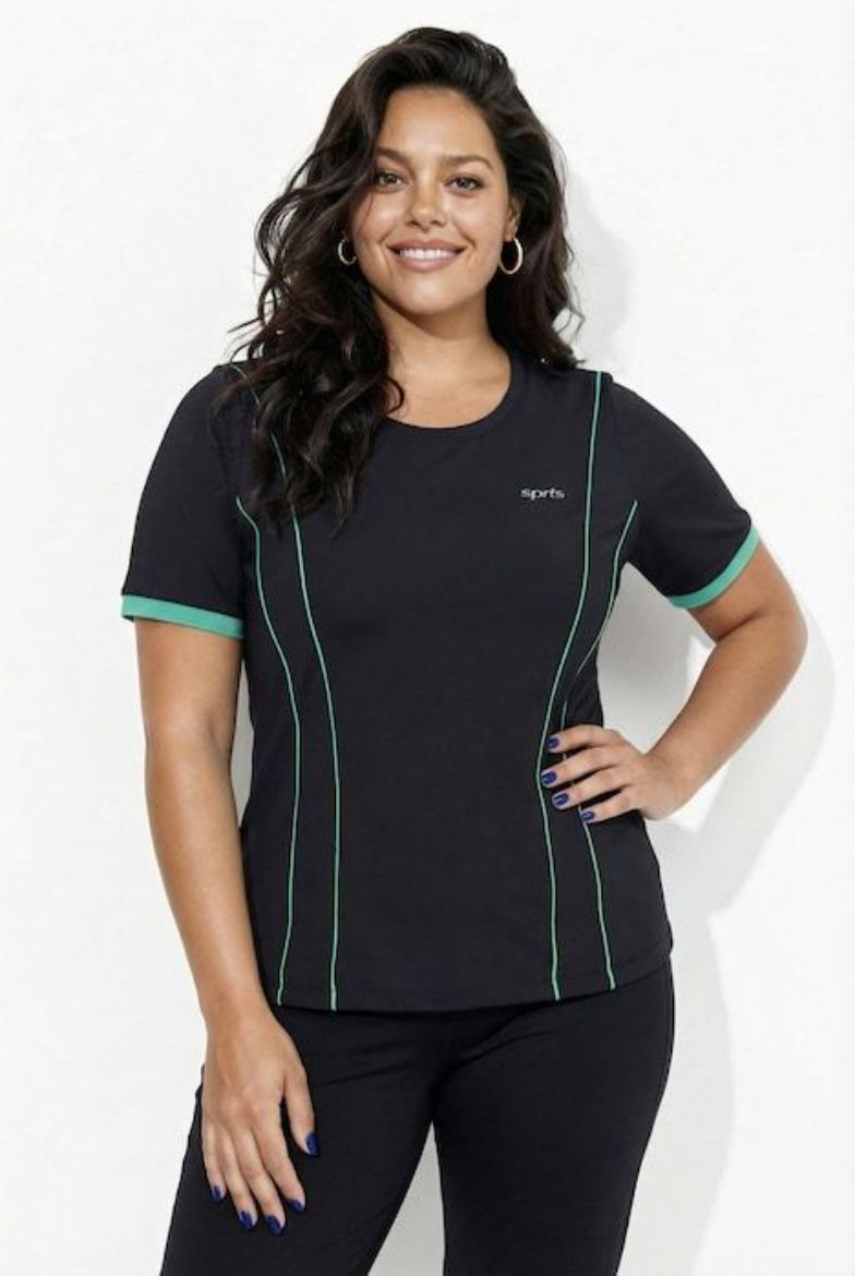Plus size veliki brojevi Majica kratkih rukava sportska za punije
