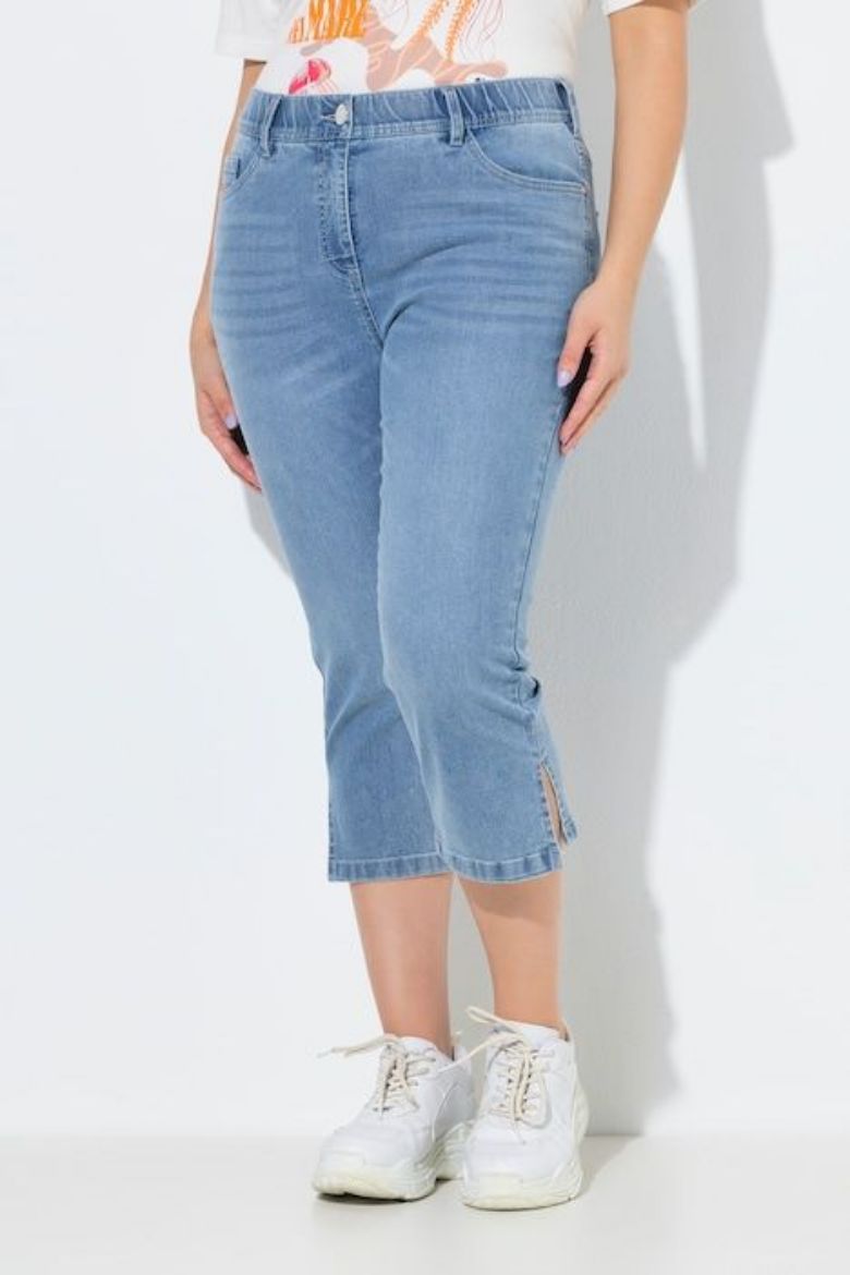 Plus size veliki brojevi Traperice capri za punije