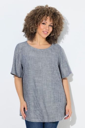 Plus size veliki brojevi Bluza kratkih rukava, okrugli izrez za punije