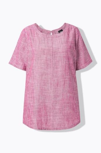 Plus size veliki brojevi Bluza kratkih rukava, okrugli izrez za punije