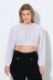 Veliki brojevi Bluza 3/4 rukava elastičnog ruba moda za punije